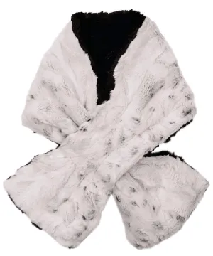 Pull-Thru Scarf - Luxury Faux Fur in Winters Frost