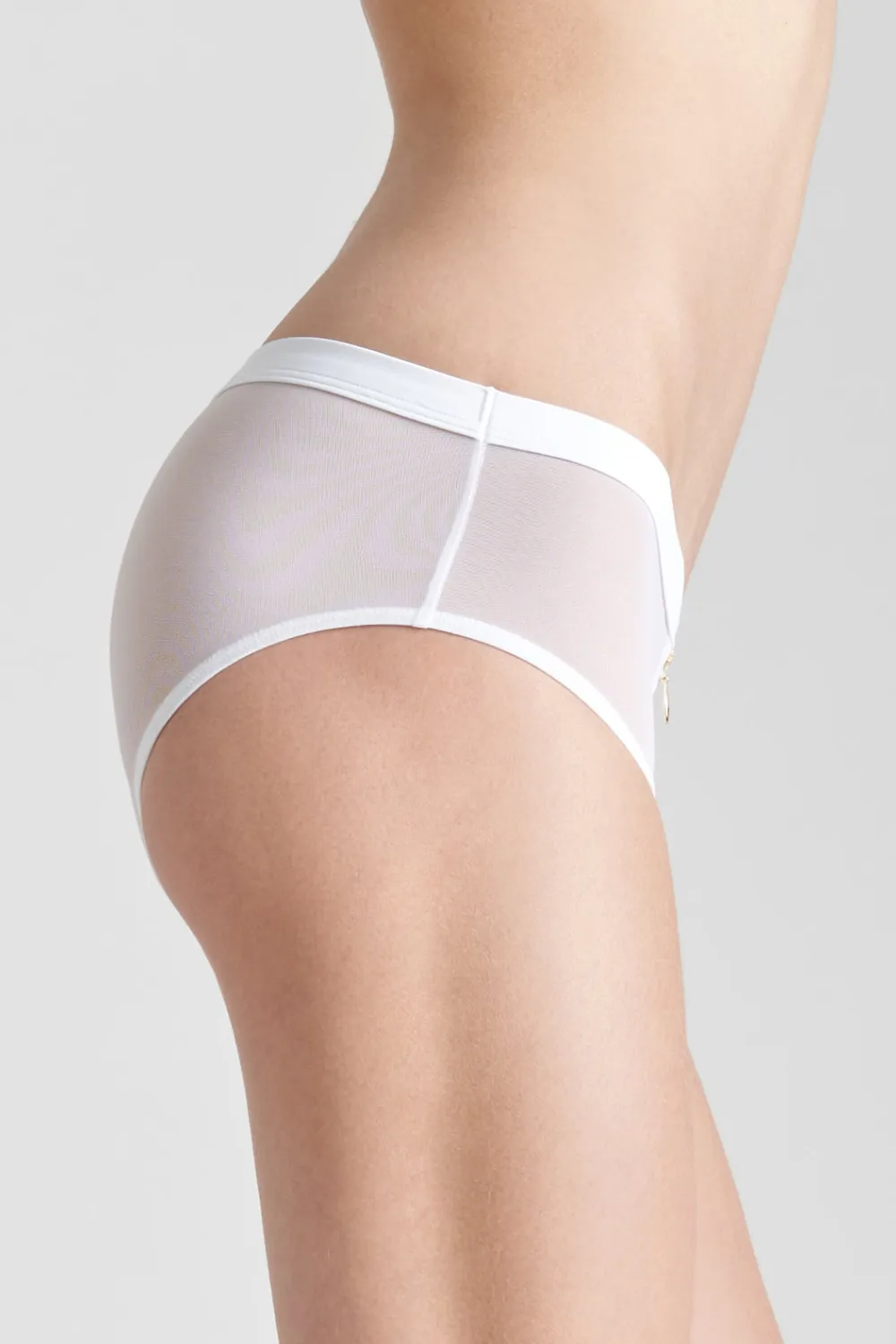 Pure Tentation Shorty With Zip White