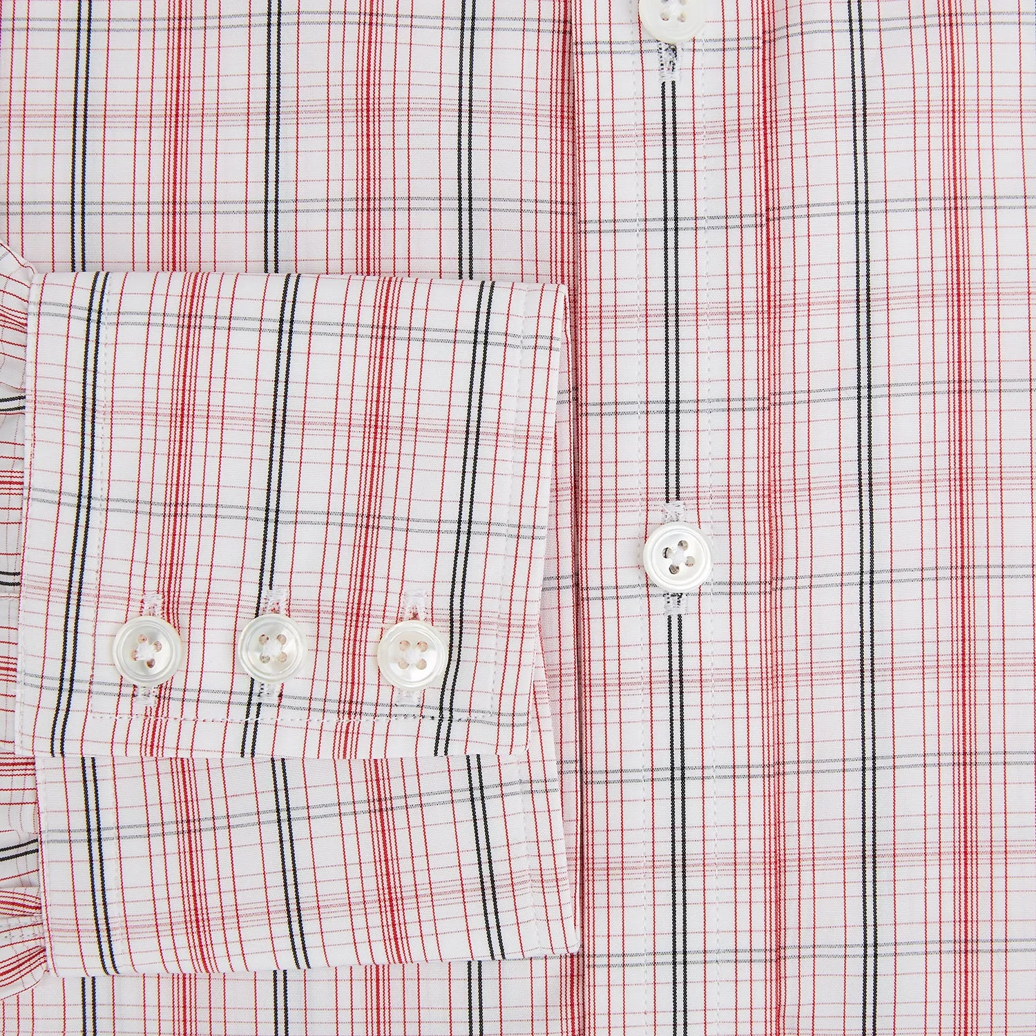 Red Multi Check Mayfair Shirt