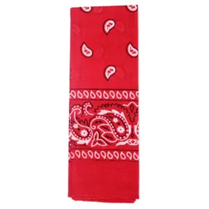 Red Paisley Cowboy Bandana