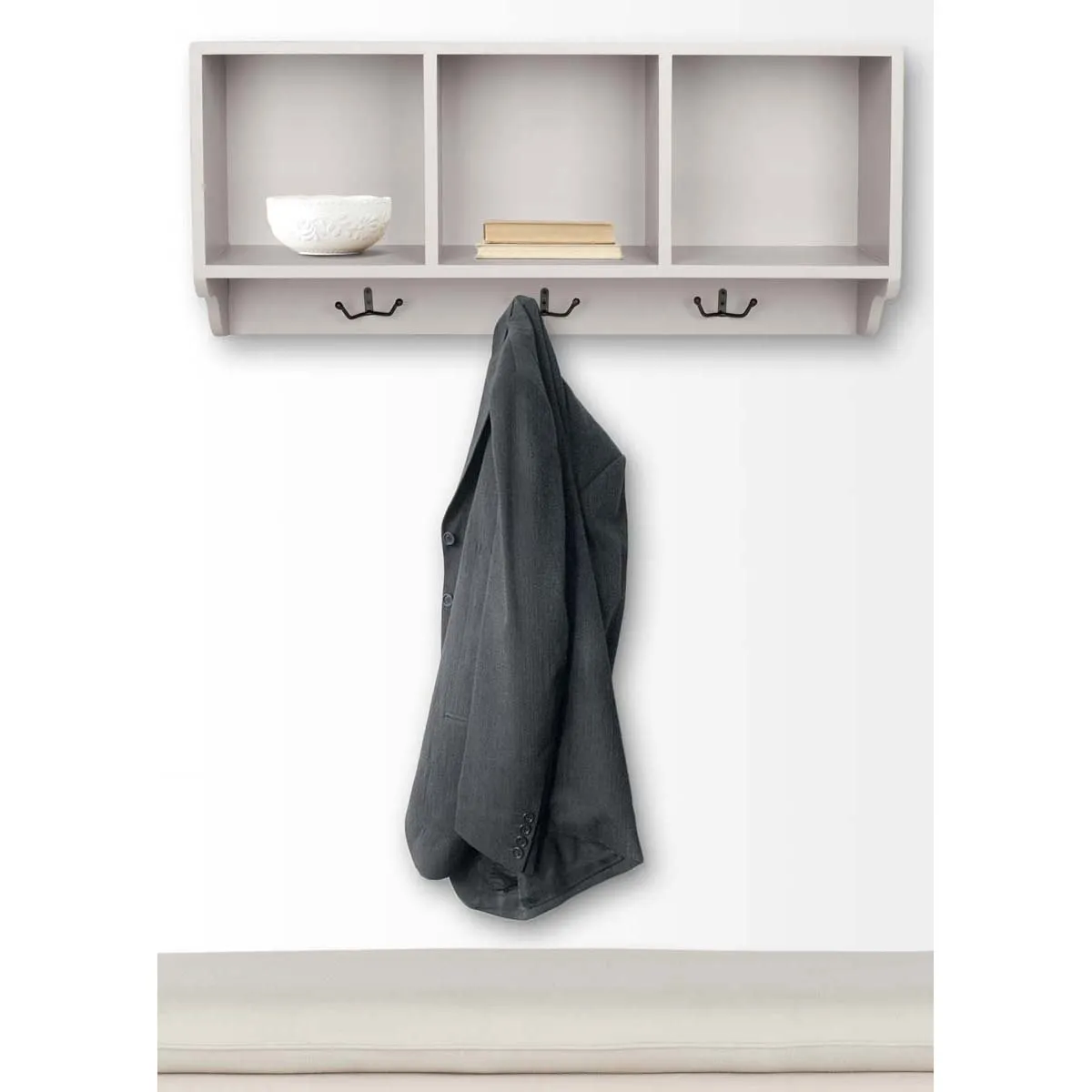 Safavieh Alice Wall Shelf With Storage Compartments , AMH6566