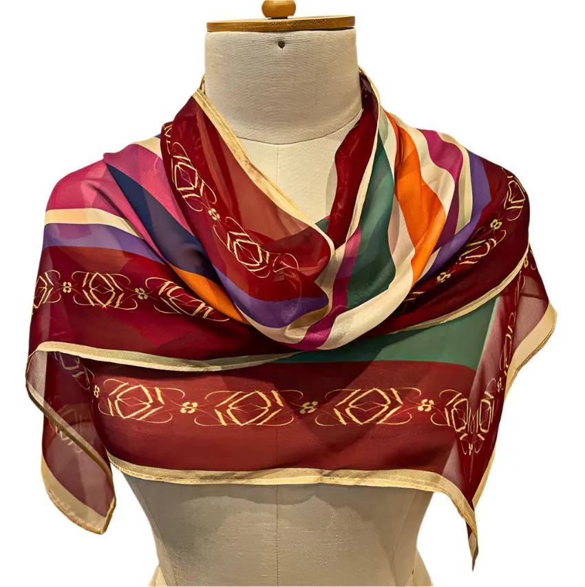 Silk Twill Printed Scarf