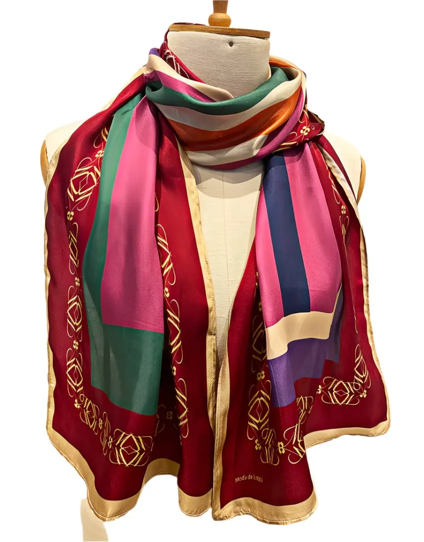 Silk Twill Printed Scarf