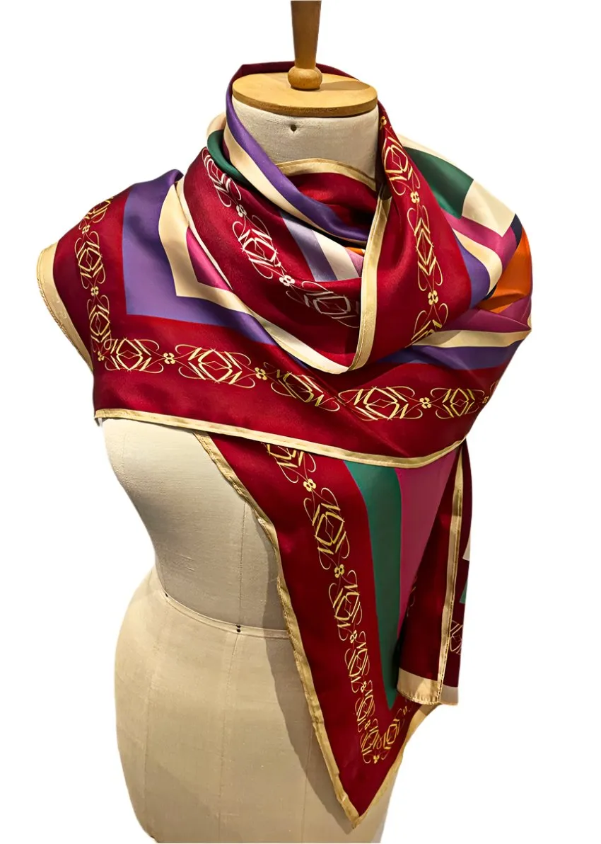 Silk Twill Printed Scarf