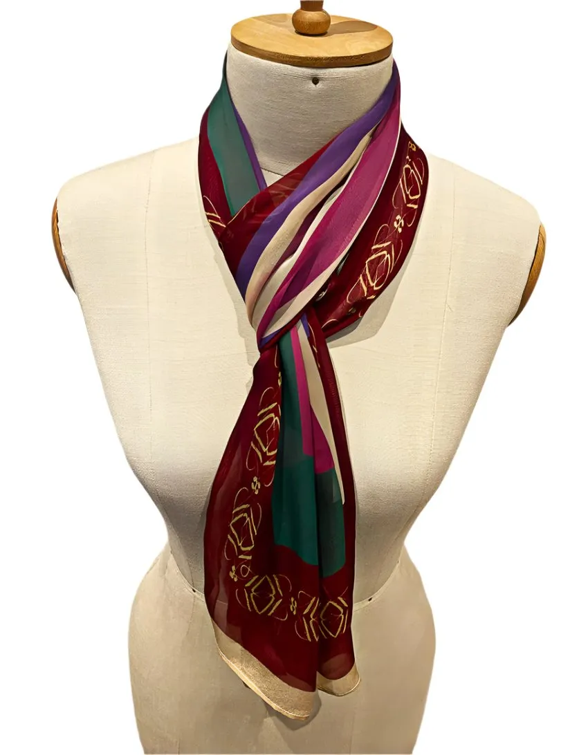 Silk Twill Printed Scarf