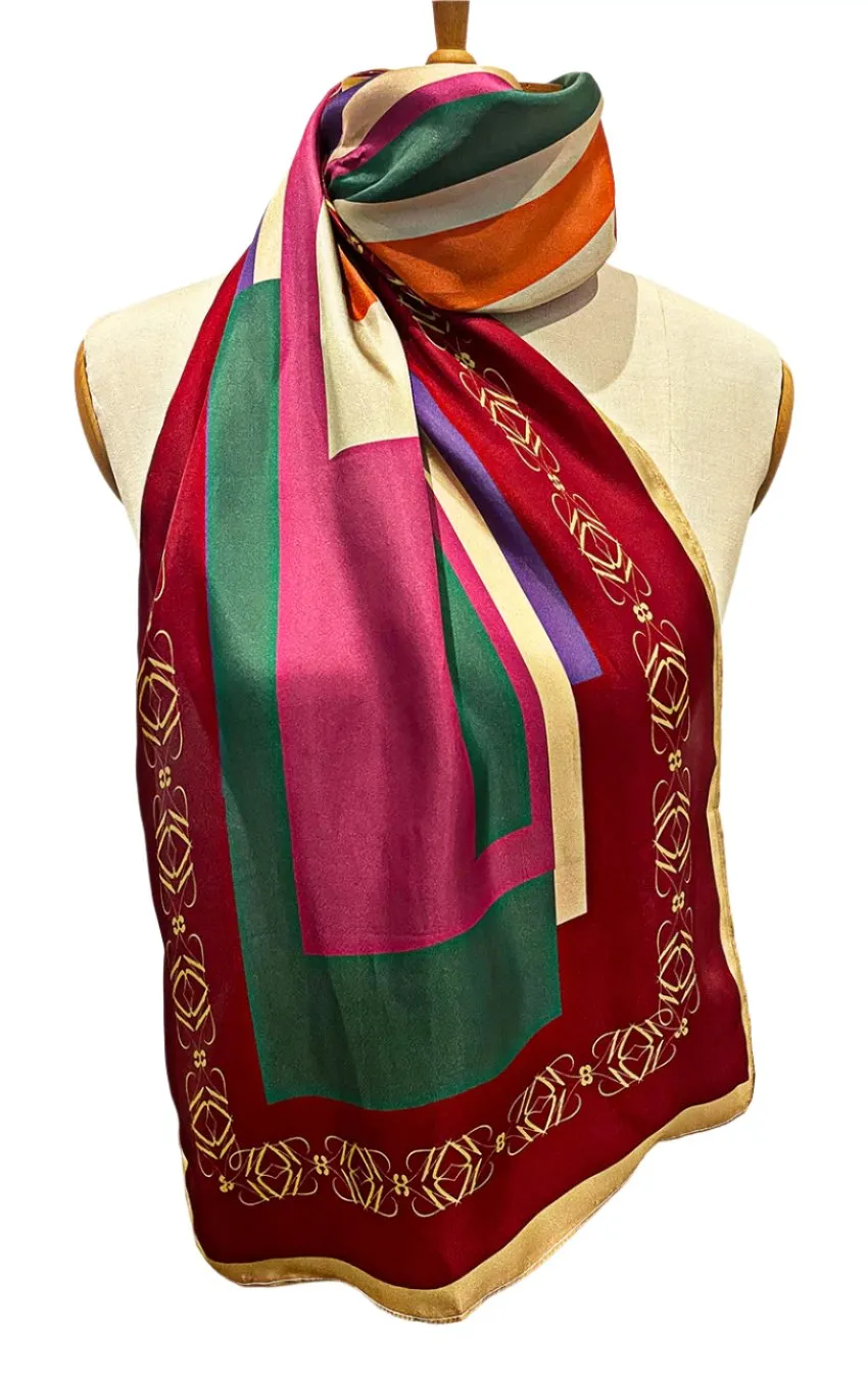 Silk Twill Printed Scarf