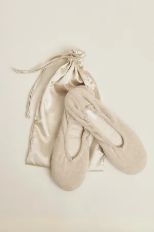 Skin | Cashmere Ballet Slipper | Cashew