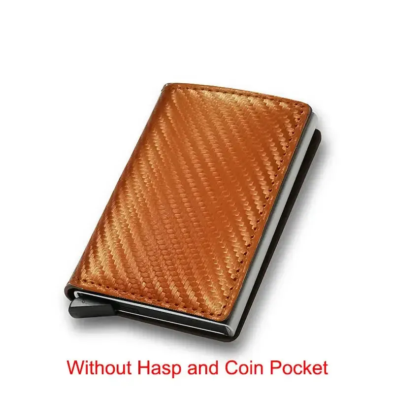 Sleek and Secure Carbon Fiber Slim Aluminium Wallet – YRFID-Blocking Men's Wallet Credit Card Holder!