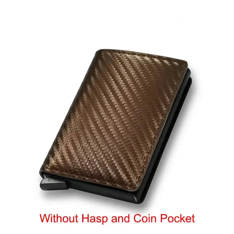 Sleek and Secure Carbon Fiber Slim Aluminium Wallet – YRFID-Blocking Men's Wallet Credit Card Holder!