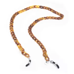 Small Link Glasses Chain - Tortoiseshell