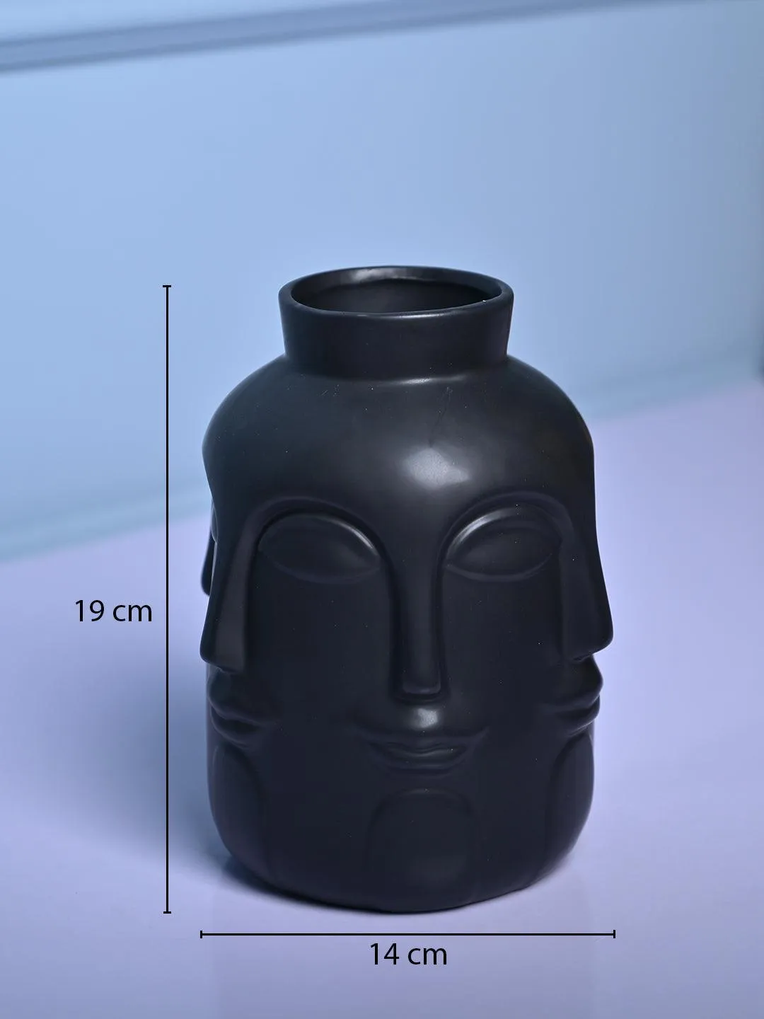 Sophisticated Black Ceramic Vase