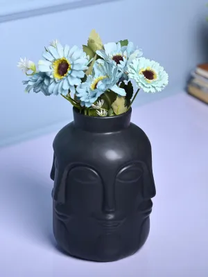 Sophisticated Black Ceramic Vase