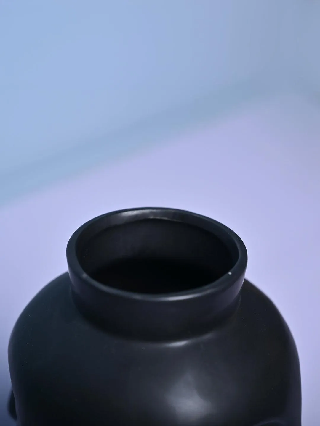 Sophisticated Black Ceramic Vase