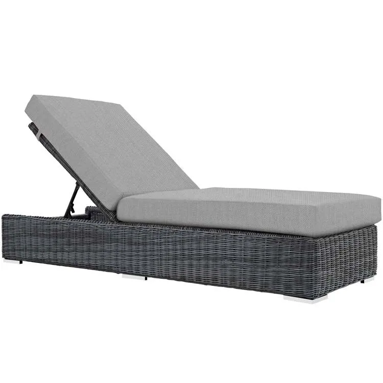 Summon Outdoor Patio Sunbrella Chaise Lounge Chair