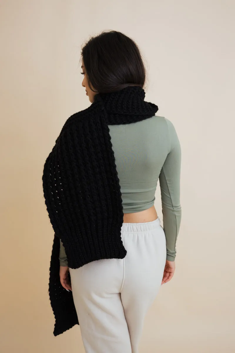 Waffle Weave Cozy Edge Scarf