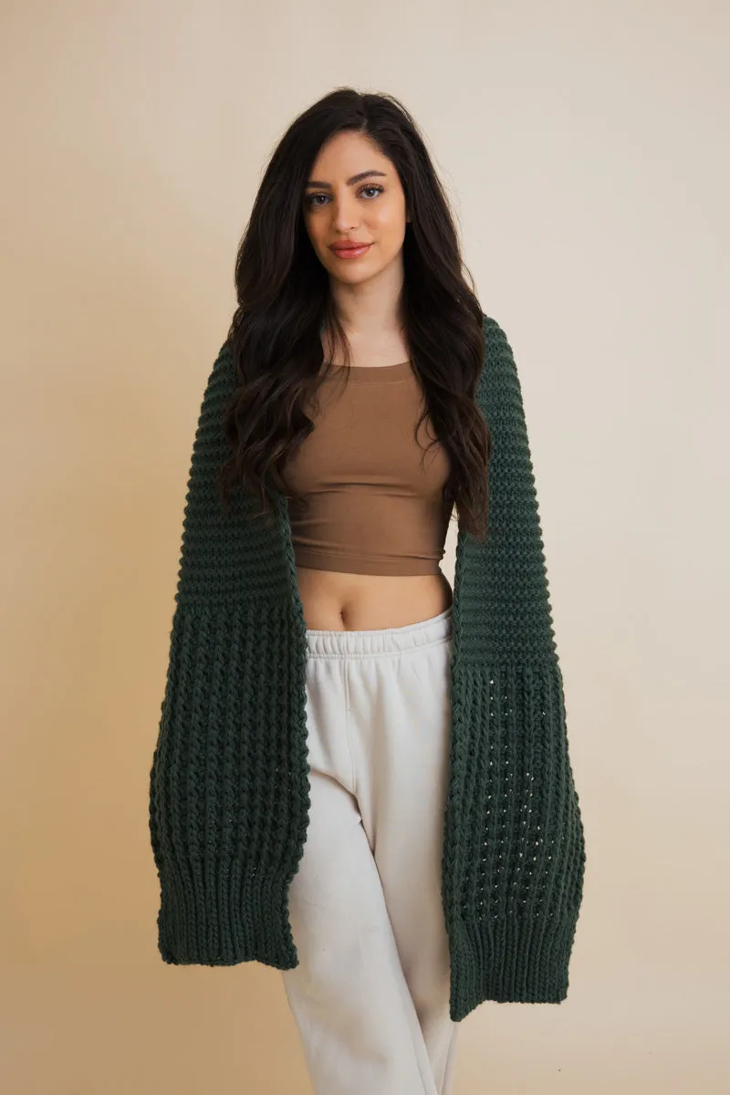 Waffle Weave Cozy Edge Scarf