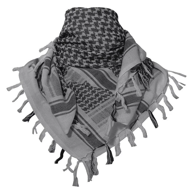 Wenkouban Men Military Scarf Tactical Desert Arab Keffiyeh Scarf Camouflage Head Scarf Women Arabic Cotton Paintball Face Mask