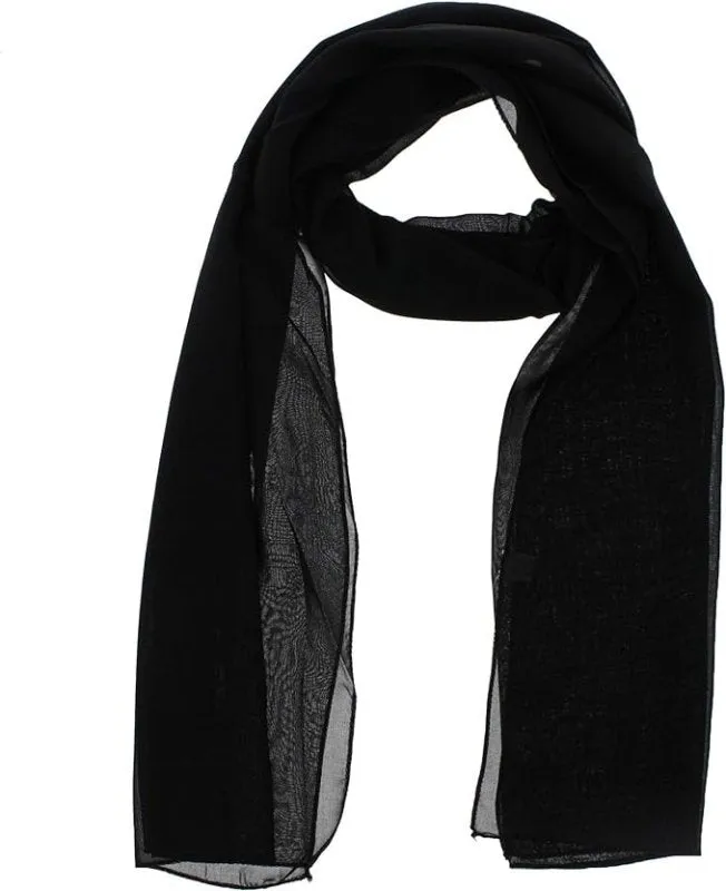 WESTEND CHOICE Ladies Chiffon Scarves Women Plain Neck Scarf Soft Headwrap Girls Headscarf Sheer Wrap women's scarves & wraps 150x45 cm