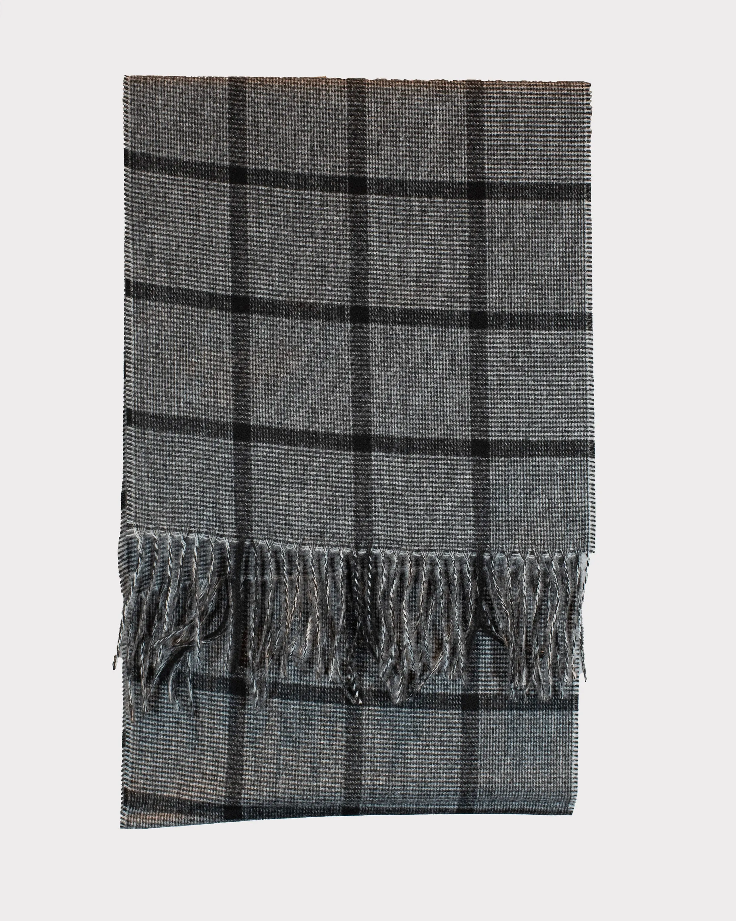 WINDOW PANE PIN CHECKERED SCARF