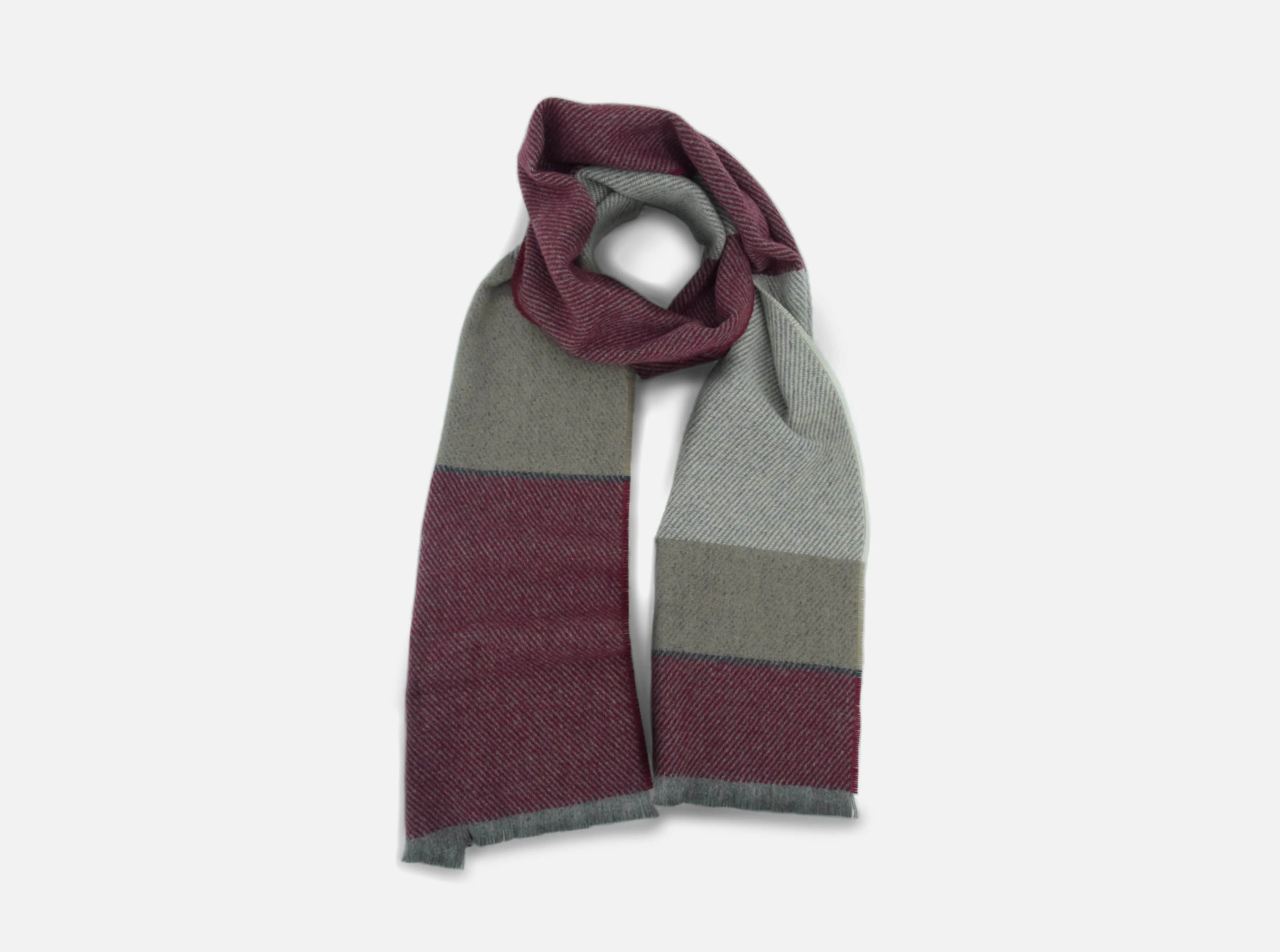 Wine Bahana Lambswool Scarf