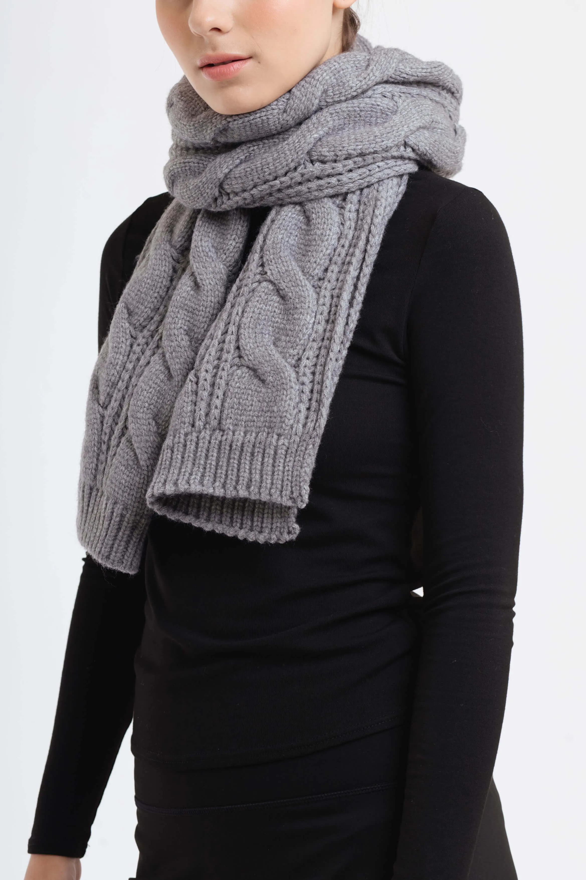 Winter Cable Knit Scarves